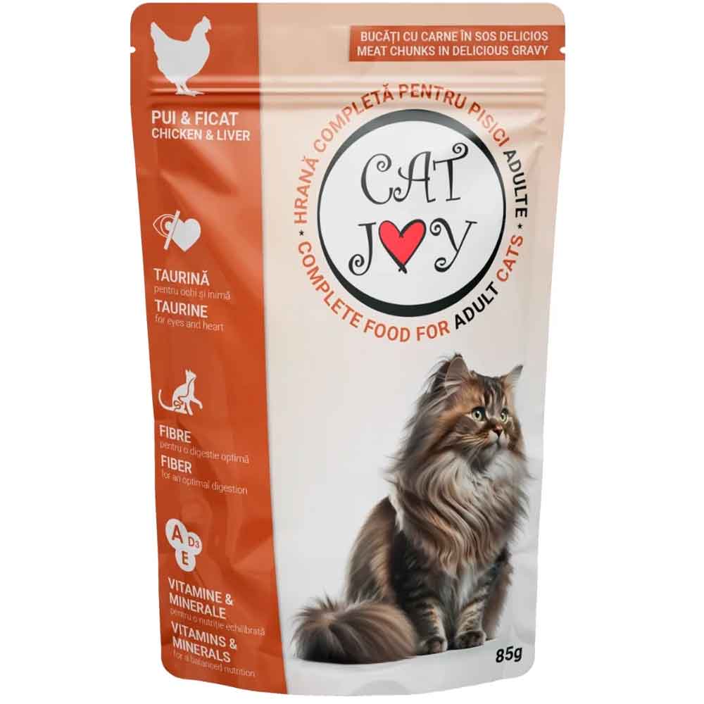 Cat Joy Kedi Konservesi Tavuklu Ciğerli 85 Gr